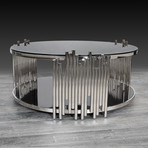 Mauris Round Coffee Table // Silver
