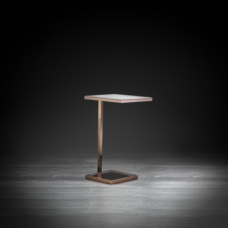 Martini End Table // Rose Gold