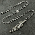 Feather Pendant // Sterling Silver