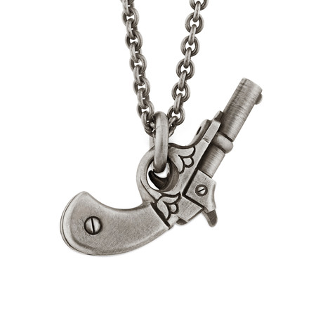 Gun Pendant // Sterling Silver