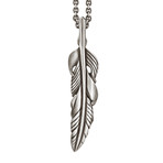 Feather Pendant // Sterling Silver