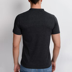 Christopher Collarless Polo // Anthracite (2X-Large)