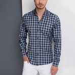 G652 Button-Up Shirt // Dark Blue (XL)