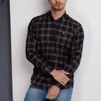Theon Button-Up Shirt // Black (Large)