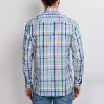 G660 Button-Up Shirt // Blue + Multicolor (M)
