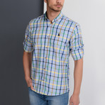G660 Button-Up Shirt // Blue + Multicolor (M)