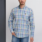 G660 Button-Up Shirt // Blue + Multicolor (3XL)