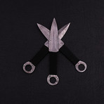 Damascus Throwing Dagger Set // 3 Pieces