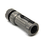 Titanium EDC Flashlight // Grey Black // Turbo