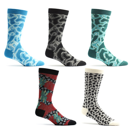 Camo Patterned Socks // Pack of 5