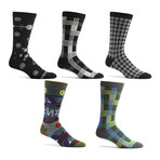Patterned Elements Socks // Pack of 5