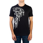 Medusa Drip Graphic T-Shirt // Black (X-Large)