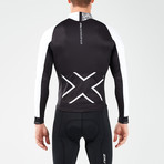 Thermal Long Sleeve Cycle Jersey // Black + White (XS)