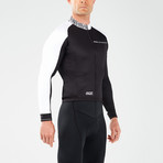 Thermal Long Sleeve Cycle Jersey // Black + White (M)