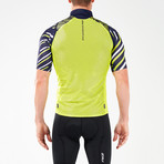 Wind Defense Cycle Gilet // Blue + Neon Yellow (S)