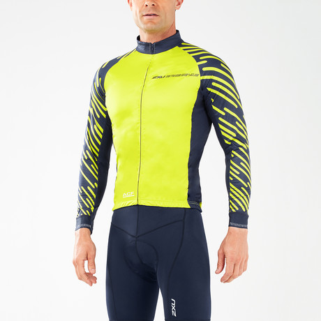 Wind Defense Cycle Jacket // Blue + Neon Yellow (XS)