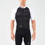 Elite Cycle Jersey // Black + White (XL)