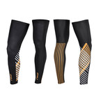 Thermal Cycle Leg Warmers // Black + Orange (XS)