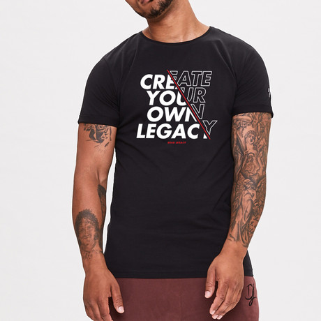 Create Your Own Legacy Printed T-Shirt // Black (XS)