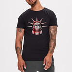Lady Liberty Legacy Printed T-Shirt // Black (XS)
