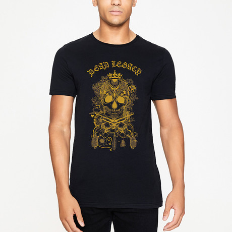 King Skull Legacy Printed T-Shirt // Black (XS)