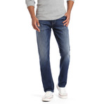 Marcus Slim Straight-Leg Jeans // Dark Blue Willamsburg (28WX32L)
