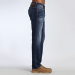 Marcus Slim Straight-Leg Jeans // Dark Blue Willamsburg (28WX32L)
