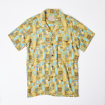Cullen Retro Hawaiian Shirt // Moss (L)