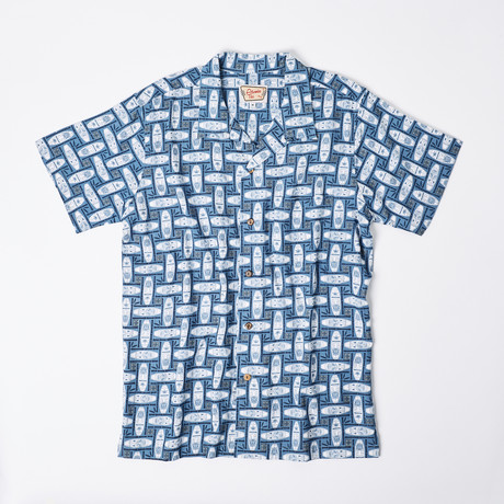 Kayyl Retro Hawaiian Shirt // Blue (S)