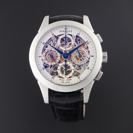 Perrelet Skeleton Chronograph Automatic // A1010-7 // Pre-Owned