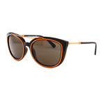 Women's VE4336 Sunglasses // Transparent Brown + Orange