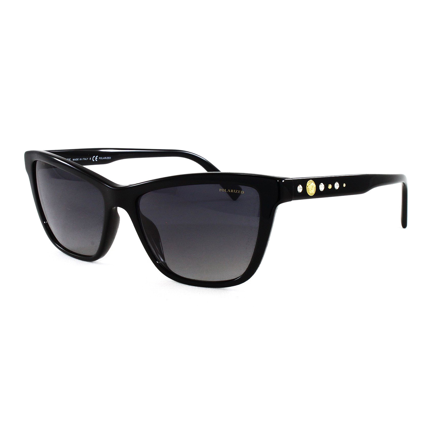 Women's VE4354B Polarized Sunglasses // Black - Versace - Touch of Modern