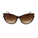 Women's VE4364Q Sunglasses // Brown + Transparent