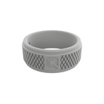 Crosshatch Q2X Ring // Light Grey (Size 8)