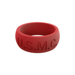 USMC Classic Q2X Ring // Red (Size 8)