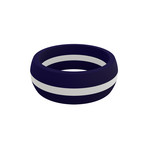 Stripe Silicone Ring // White (Size 8)