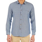 James Patterned Shirt // Blue (XL)