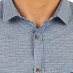 James Patterned Shirt // Blue (S)