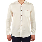Mark Striped Dress Shirt // Cream (L)