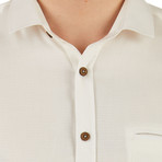 Mark Striped Dress Shirt // Cream (XL)