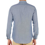 James Patterned Shirt // Blue (XL)