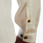 Mark Striped Dress Shirt // Cream (M)