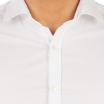 Paul Patterned Dress Shirt // White (M)