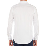 Paul Patterned Dress Shirt // White (L)