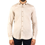 Robert Patterned Dress Shirt // Brown (M)