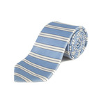 Ermenegildo Zegna // Silk Striped Tie // Light Blue