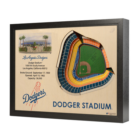 Los Angeles Dodgers // Dodger Stadium // 25 Layer Wall Art