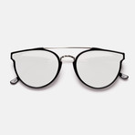 Unisex Giaguaro Sunglasses // Silver Ombre (Deep Brown)