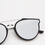 Unisex Giaguaro Sunglasses // Silver Ombre (Crystal Matte Petrol)