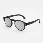 Duo Lens Paloma Sunglasses // Silver + Black